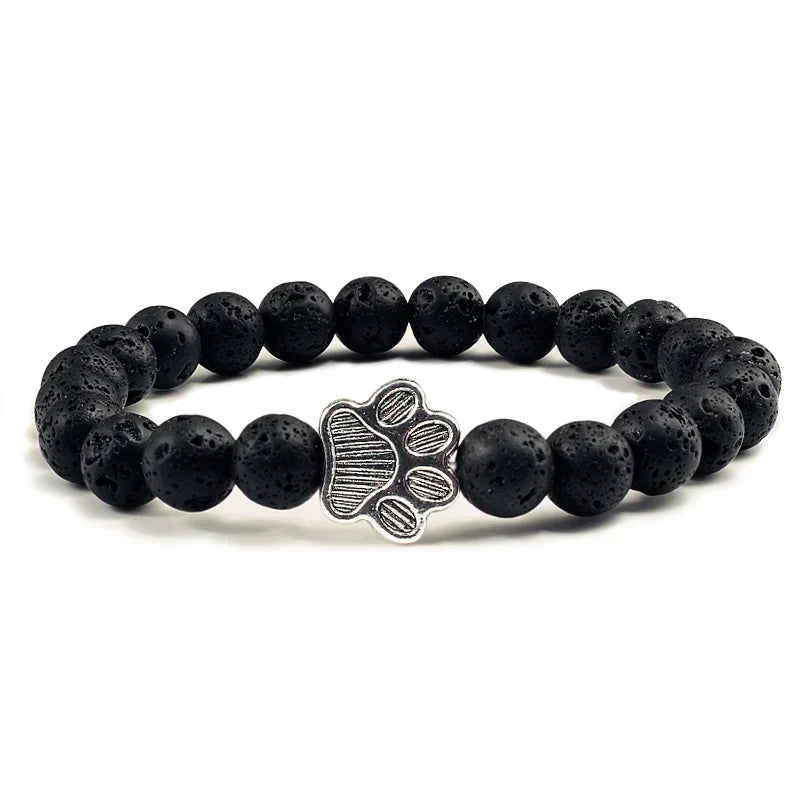 Black lava stone