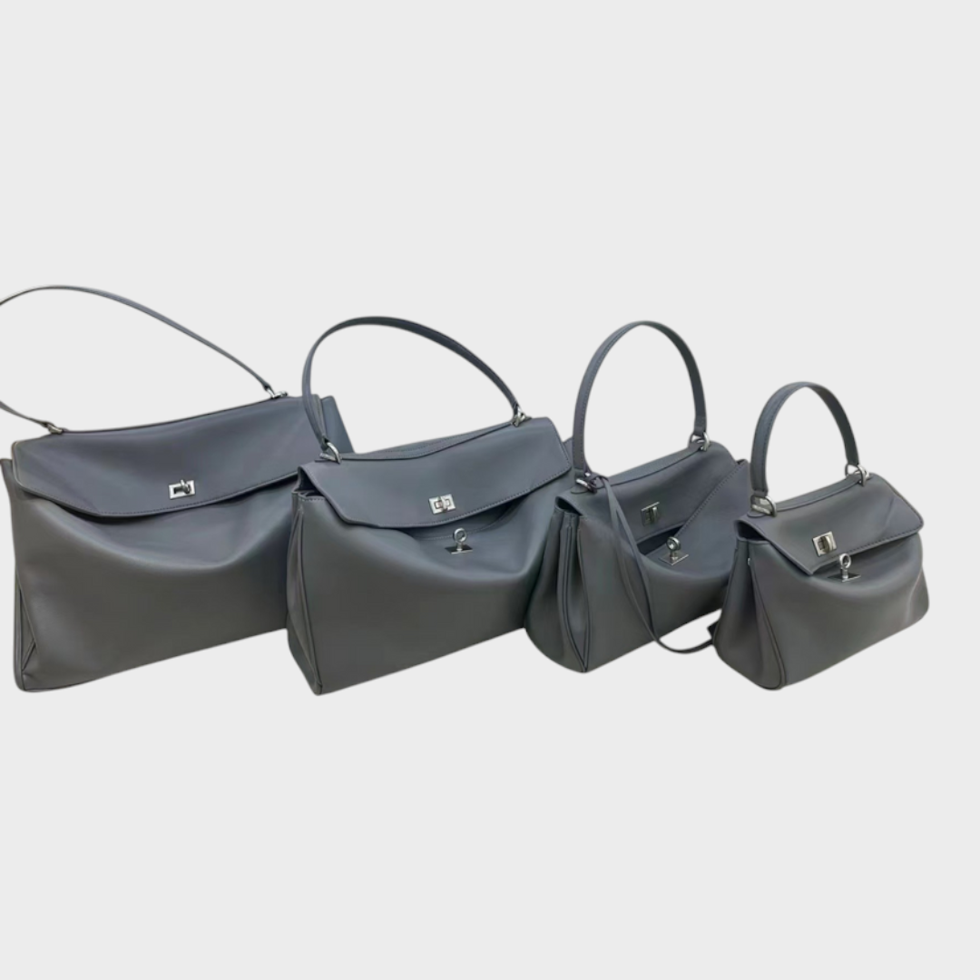 Small 23x10x8 cm / Gray - Silver Buckle