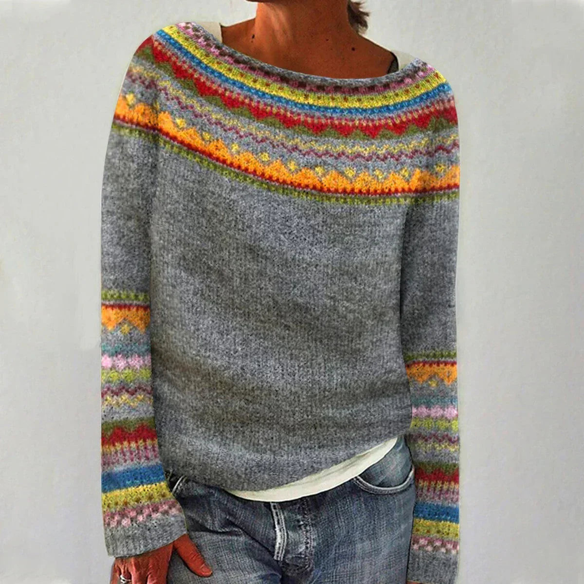 Grey/Rainbow / 4XL