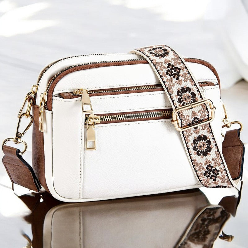 White with Brown